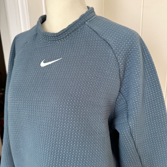 Nike Women's Sportswear Tech Fleece Zipper Back Crop Top Sweater | Crew Neck L - Picture 5 of 10